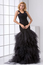 Net Sweetheart Sheath Dress with Crisscross Ruched Bodice