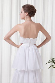 Chiffon Strapless Empire Dress with Sash