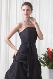 Taffeta Strapless A Line Floor Length Dress