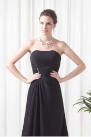 Chiffon Strapless Sheath Dress