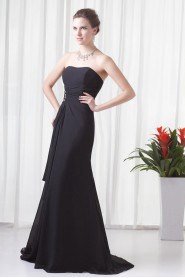 Chiffon Strapless Sheath Dress