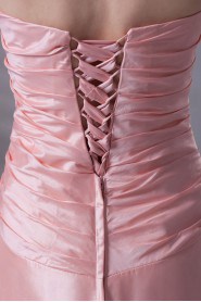 Taffeta Strapless A Line Dress