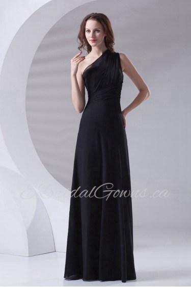 Chiffon Asymmetrical A Line Dress