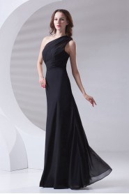 Chiffon Asymmetrical A Line Dress