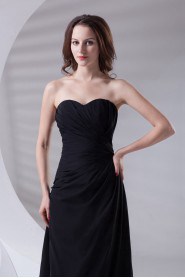 Chiffon Sweetheart Sheath Ankle-Length Dress