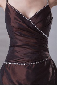 Taffeta A Line Dress with Sequins