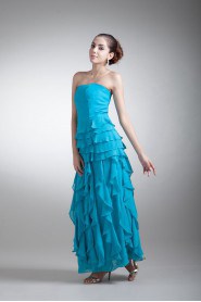 Chiffon Scoop Coloum Dress