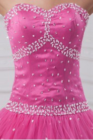 Net Sweetheart A Line Dress with Embroidery
