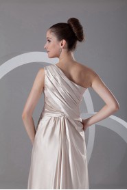 Silk Asymmetrical Column Dress