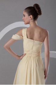 Chiffon Asymmetrical Column Dress