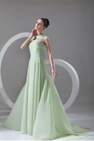 Chiffon Strapless Dress