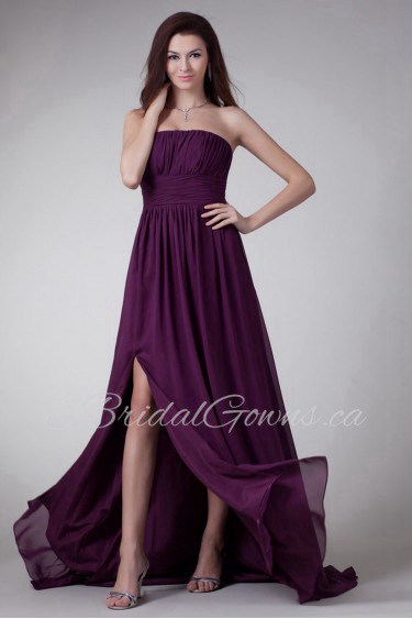 Chiffon Strapless Dress