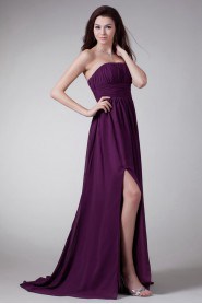 Chiffon Strapless Dress