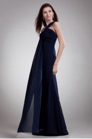 Chiffon One Shoulder Column Dress