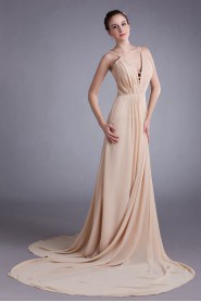 Chiffon Column Dress