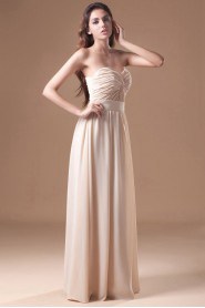 Chiffon Sweetheart Column Dress