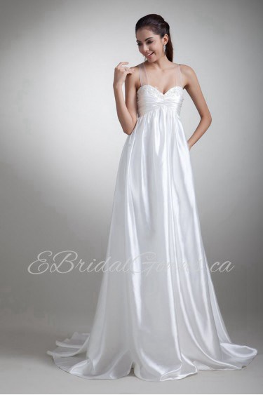 Taffeta Sweetheart Empire Gown