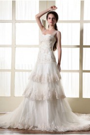 Tulle Sweetheart A-Line Dress with Embroidery 