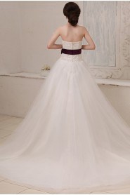 Tulle Sweetheart A-Line Dress with Embroidery