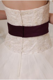 Tulle Sweetheart A-Line Dress with Embroidery