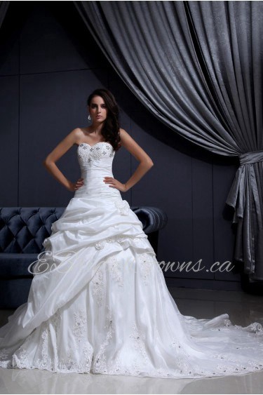 Taffeta Sweetheart Ball Gown with