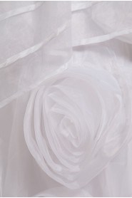 Organza Sweetheart Ball Gown with Beaded and Flowers