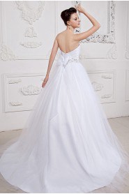 Organza Sweetheart Ball Gown with Embroidery and Ruffle