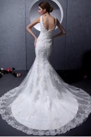 Lace V-Neckline Mermaid Dress