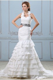 Taffeta Sweetheart Mermaid Dress with Ruffle