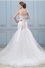 Satin and Tulle Sweetheart Mermaid Dress