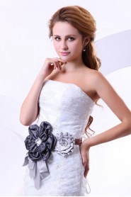 Lace Strapless Sheath Dress