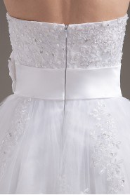 Tulle Strapless Short A-Line Dress