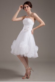 Yarn Strapless Short A-line Dress