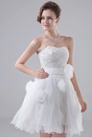 Organza Sweetheart Short A-line Dress