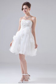 Organza Sweetheart Short A-line Dress