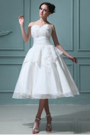 Organza Sweetheart Short Ball Gown