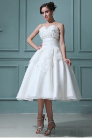 Organza Sweetheart Short Ball Gown