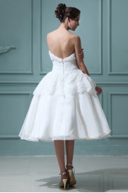 Organza Sweetheart Short Ball Gown