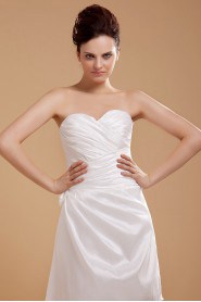 Taffeta Sweetheart Short A-line Dress with Ruffle