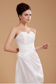 Taffeta Sweetheart Short A-line Dress with Ruffle