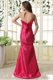 Taffeta Scoop Neckline Sheath Dress with 