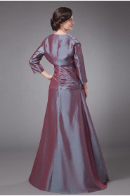 Taffeta Spaghetti Straps Floor Length A-line Dress with Jacket