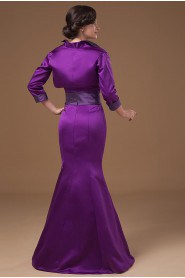 Satin Strapless Sheath Dress with Sash and Jacket