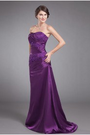 Charmeuse Strapless A-line Dress