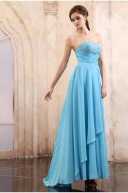 Chiffon Sweetheart Ankle-Length Dress