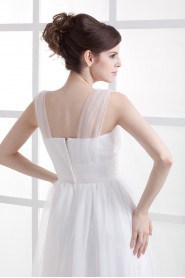 Chiffon Sweetheart Floor Length Column Dress with Beaded