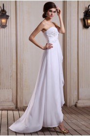 Chiffon Sweetheart Ankle-Length A-line Dress