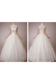 Tulle Sweetheart Floor Length Ball Gown with Sequins