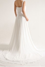 Chiffon One Shoulder A-line Gown