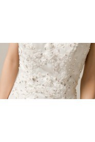 Lace Straps Neckline Cathedral Train Mermaid Gown with Sequins